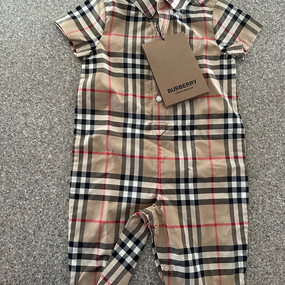 Burberry Baby one piece outfit 6m